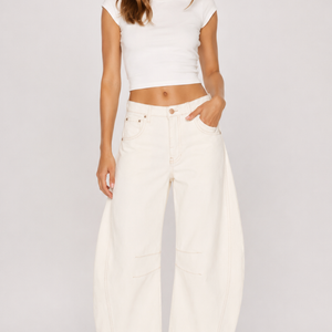 Cream Flow Jeans