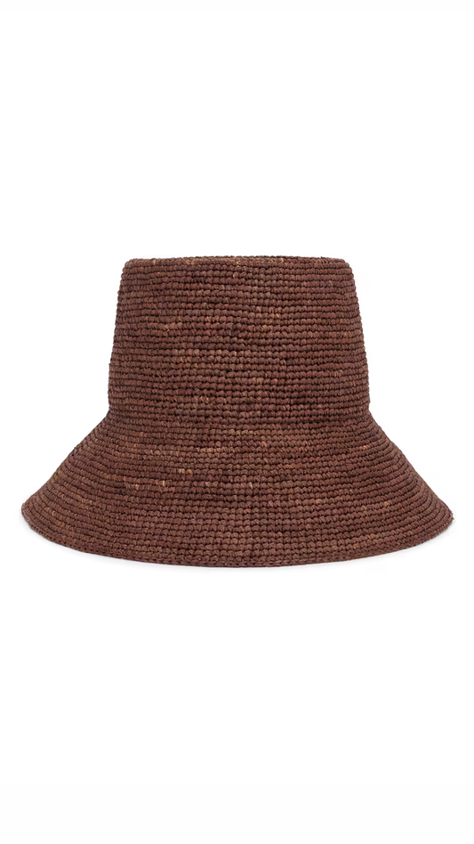 Chocolate Coast Raffia Bucket Hat
