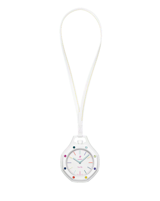 Royal Prism White Pendant Watch