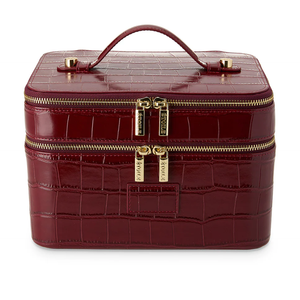 Bordeaux Croc Beauty Case