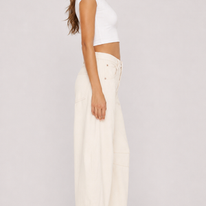 Cream Flow Jeans