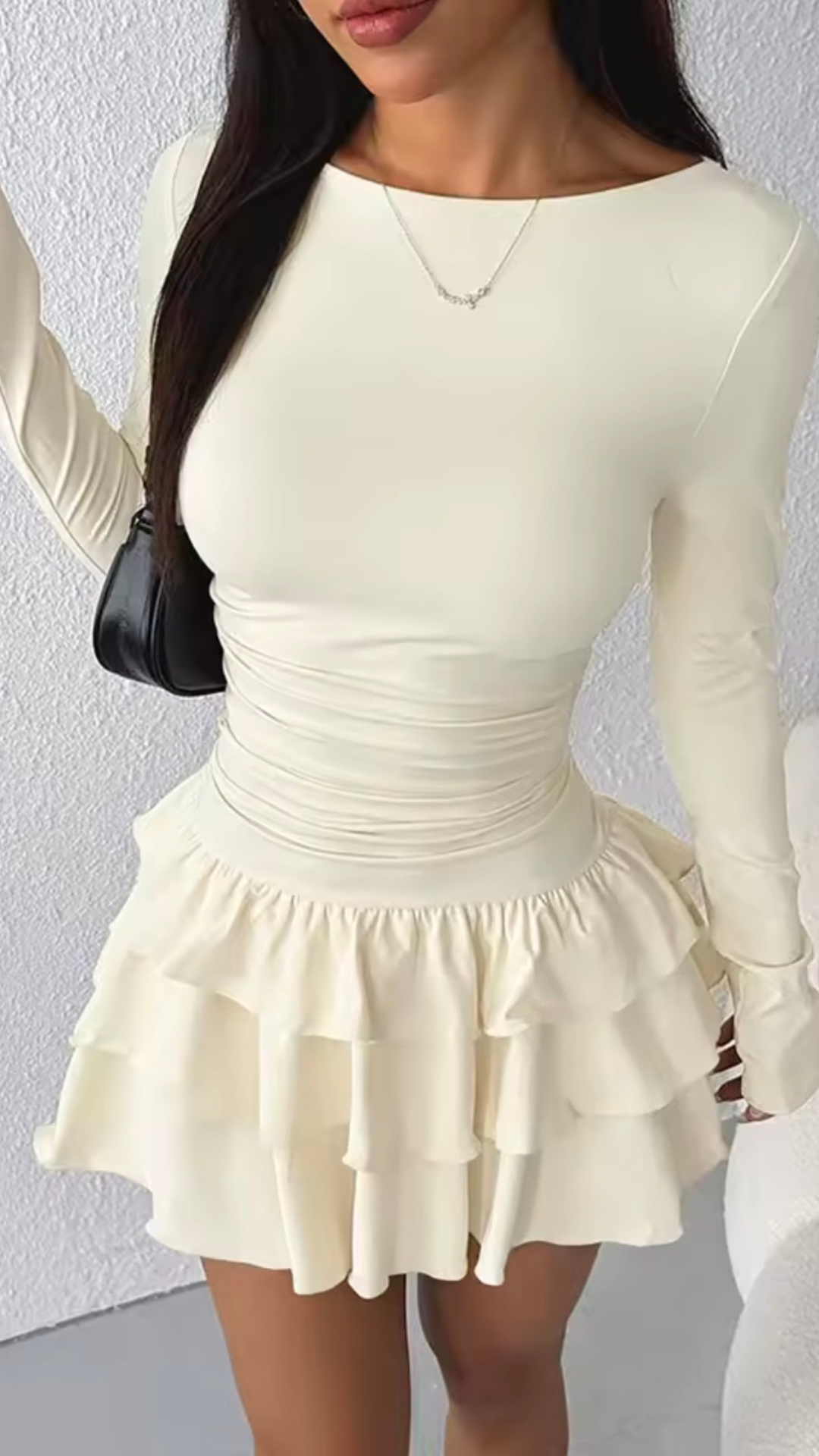 BelleRosa Rueschen-Minikleid